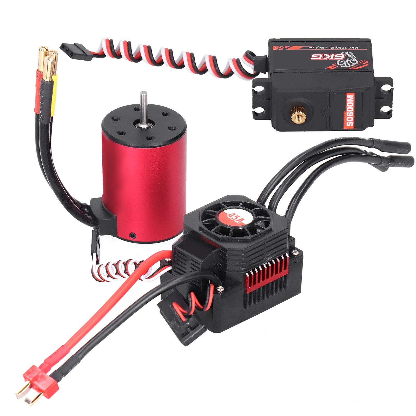 Changor 3650 Bezszczotkowy Silnik 3100KV z 45A ESC i metalową przekładnią