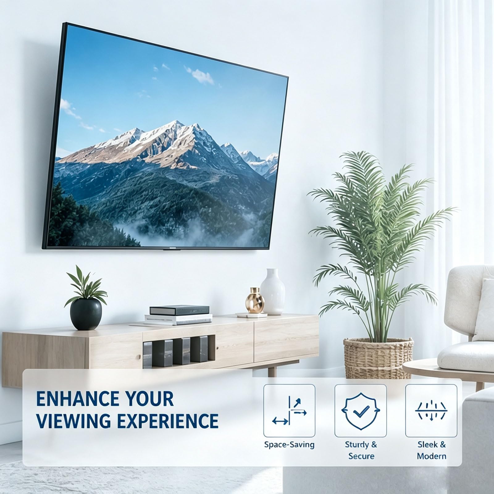 Soporte de Pared Inclinable para Televisores de 32 A 70 Pulgadas