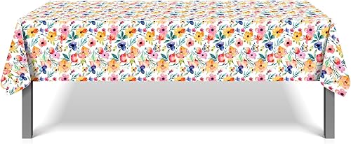 Miniatura 347 de CC HOME 1 pieza de mantel de plástico para fiesta de los 90 de 54 x 87 pulgadas de largo, mantel vintage retro de los 90 de hip hop, tema de 1990