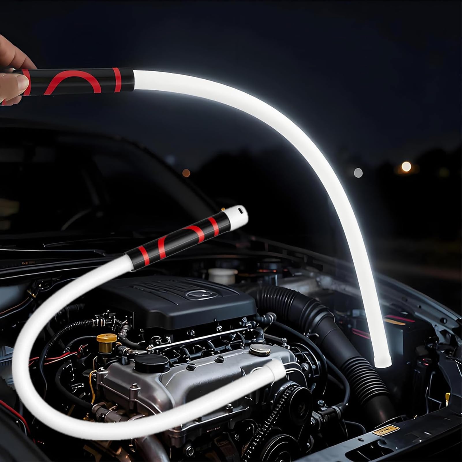 2026 New Bendable LED Flashlight Stick, 27" Flexible LED Bendable Work Light, Rechargeable High Lumen Work Light with 3 Brightness Levels, for Car Repairs, Mechanical Inspection & Tight Spaces