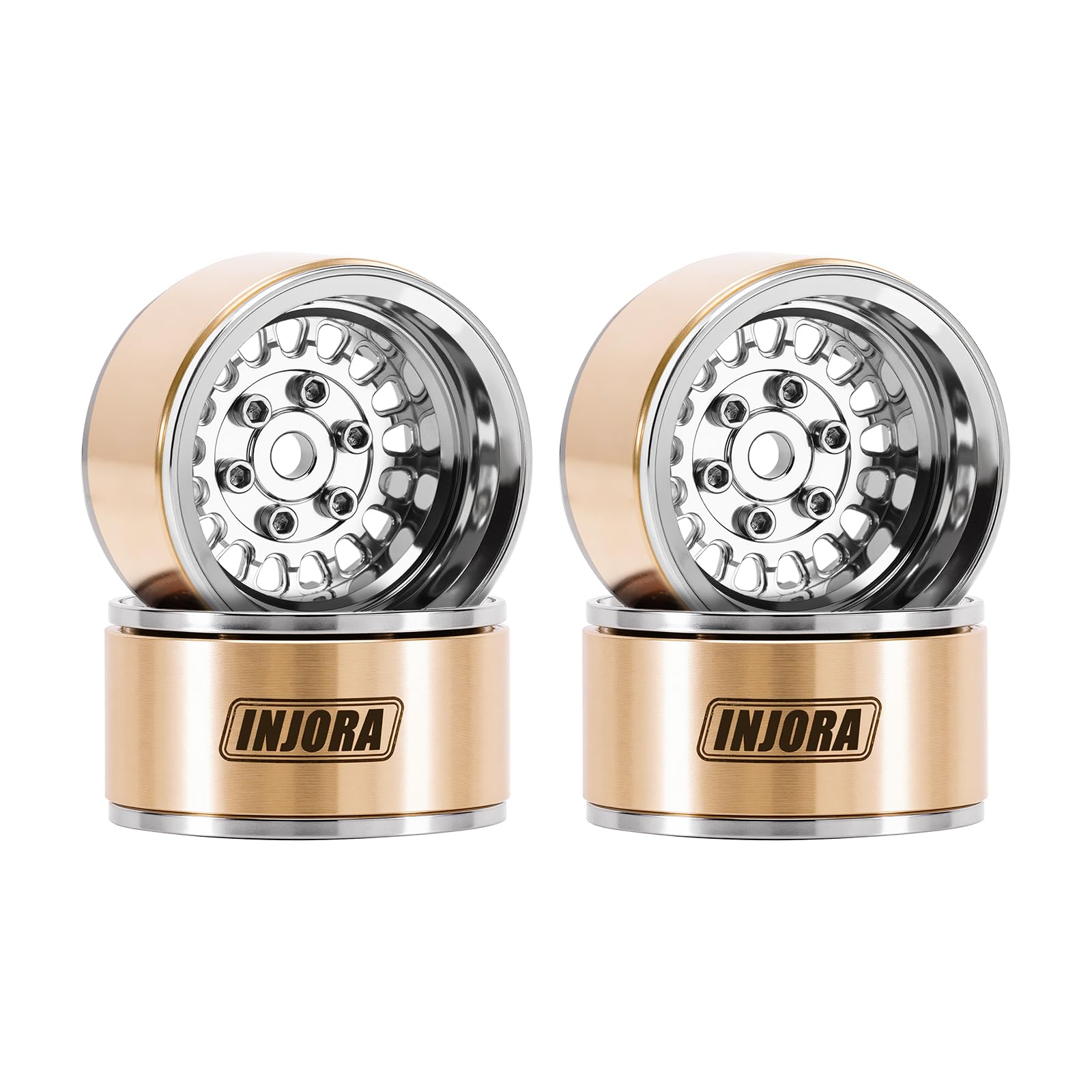 INJORA 1.0" ModuWheel -4.4mm Offset Wheels for 1/18 1/24 RC Crawlers