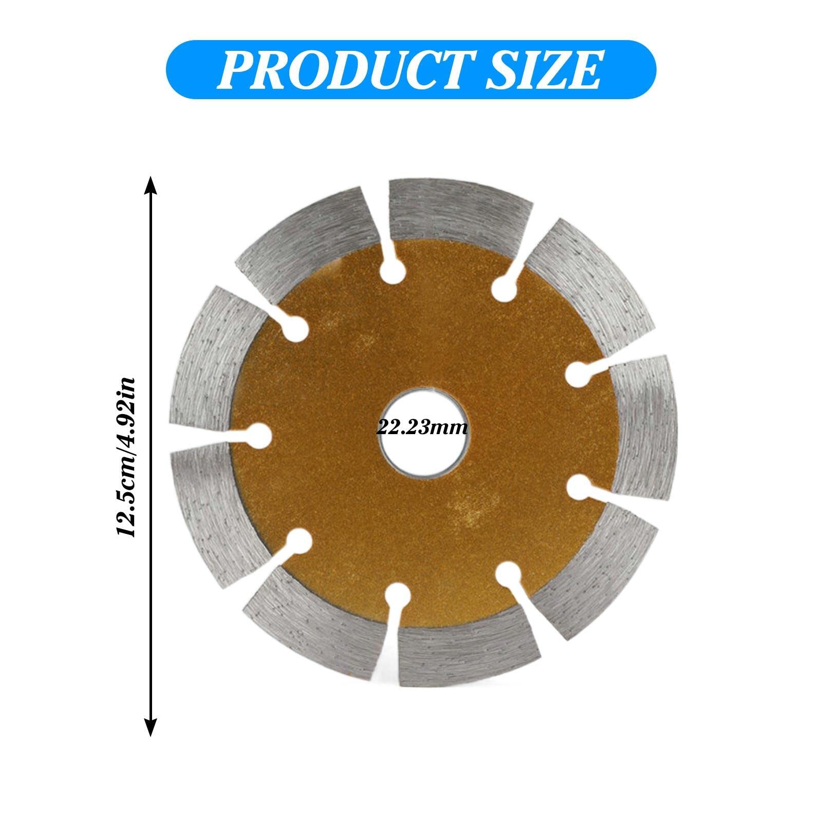 Tkxjry - Lot De 3 Disques Diamant 125mm - Pour Coupe Pierre, Béton, Granit - Pour Meuleuse D'angle