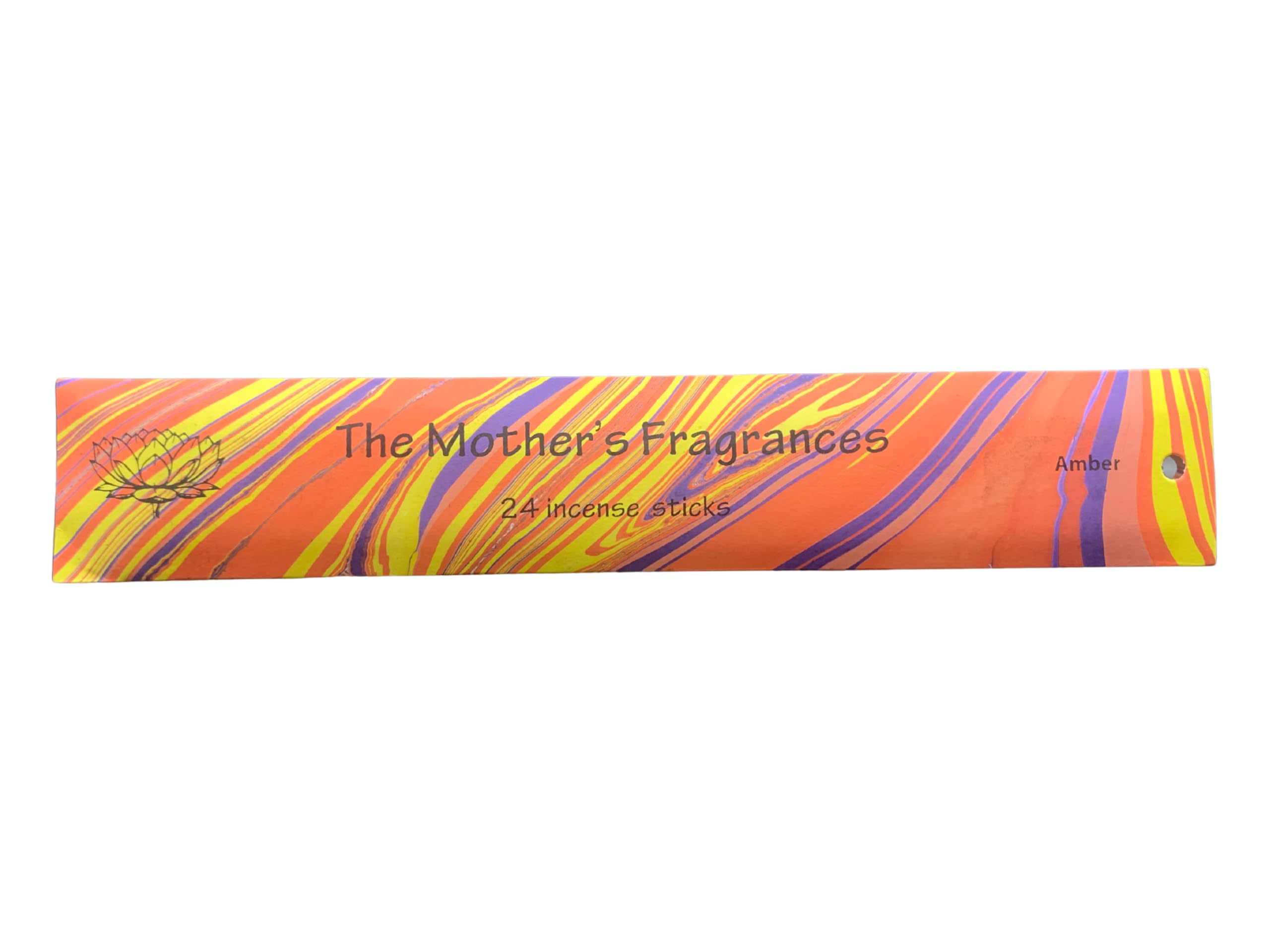 Giftlocaluk Brown Mother's India Fragrances Incense Sticks -Amber (Pack Of 24 Sticks) | Natural, Hand-Rolled, Fair Trade, Long-Lasting For Yoga & Meditation