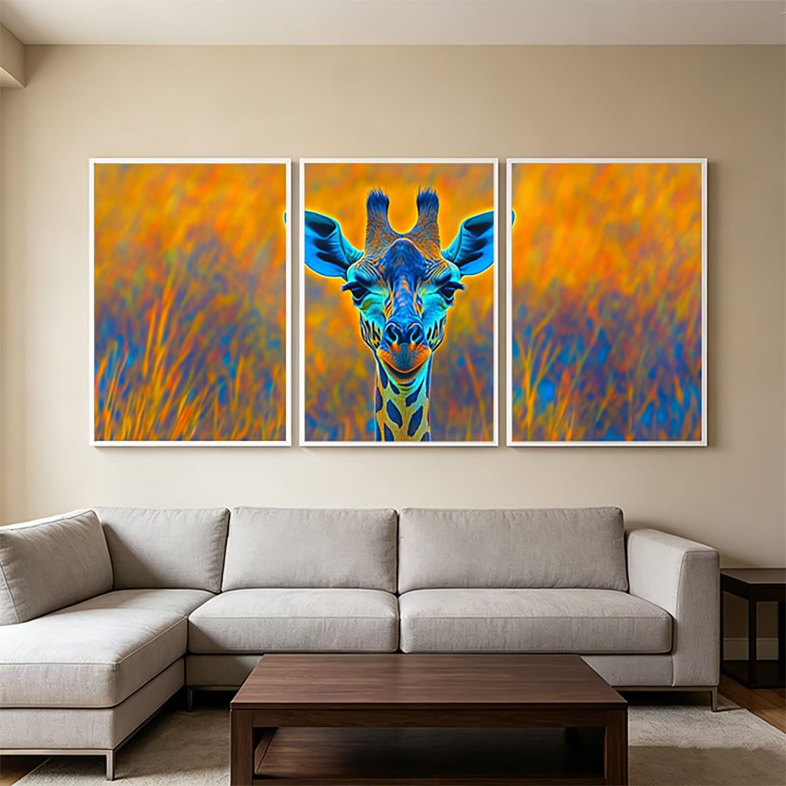 Diament Malarstwo Żyrafa, Cyrkonie Malarstwo Numery Dorosłych 3 Pack, 5D DIY Diamentowe Malarstwo Dorosły 40 x 60 cm, Diament Zwierzę Ścieg krzyżykowy Zestaw Rzemiosła Do Dekoracji Salon Sypialnia