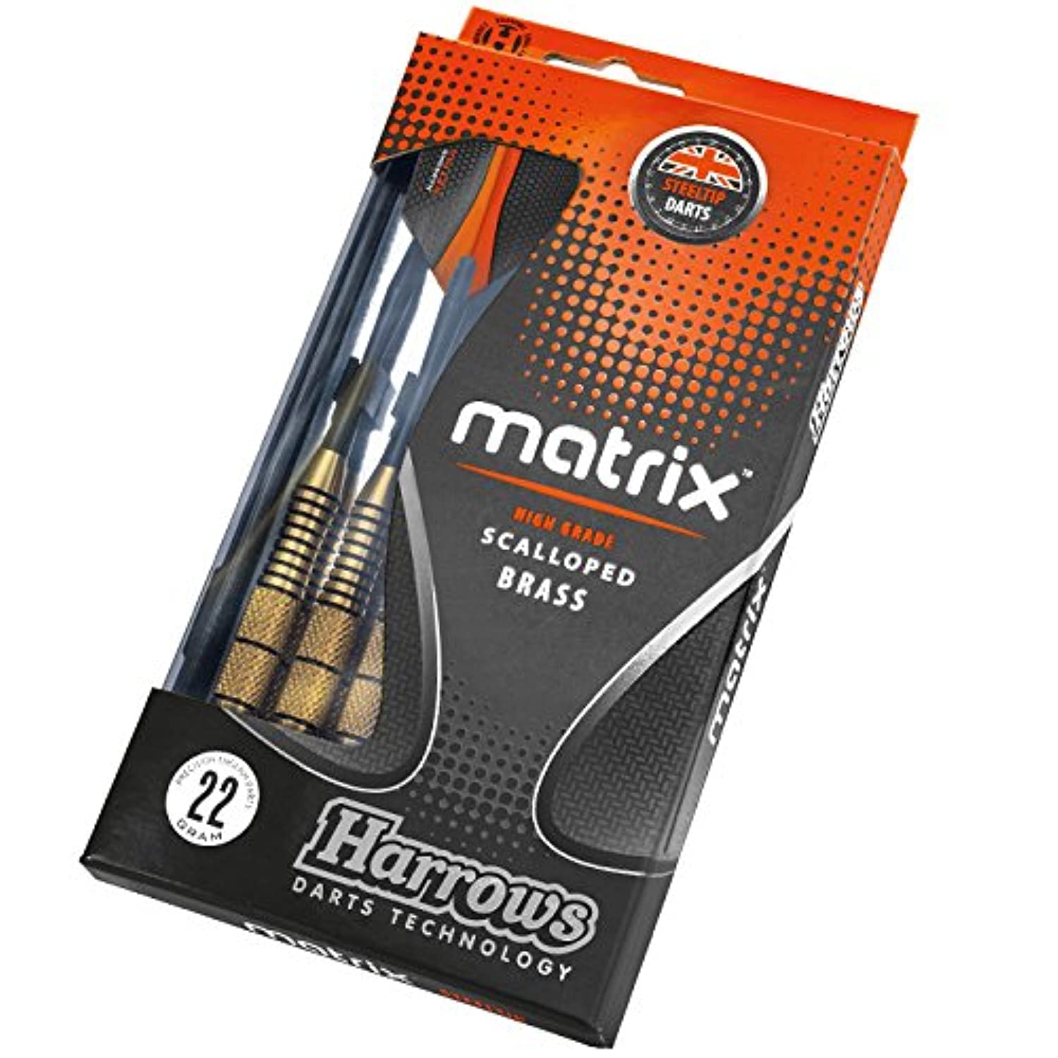 Harrows Matrix Top Steeltip Brass Dart, 20g