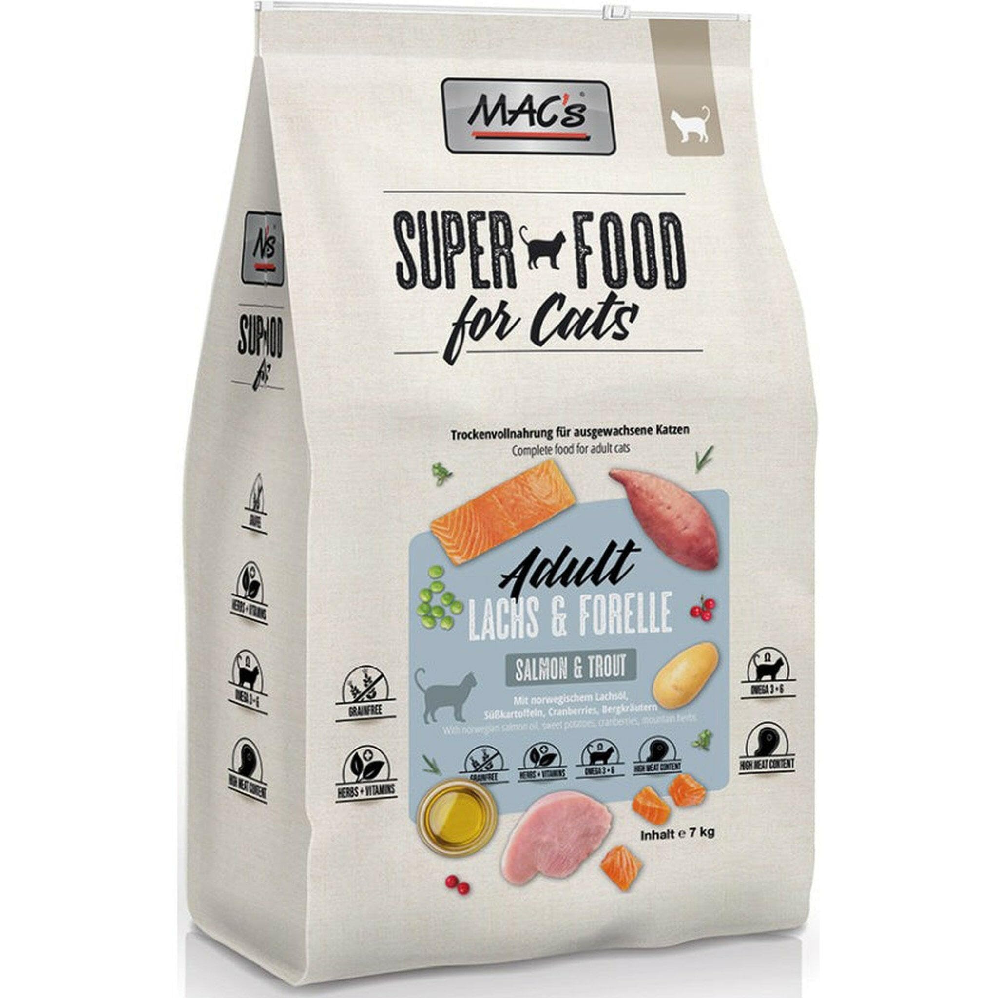 Mac's Katzenfutter getreidefrei Adult Lachs & Forelle, 7 kg