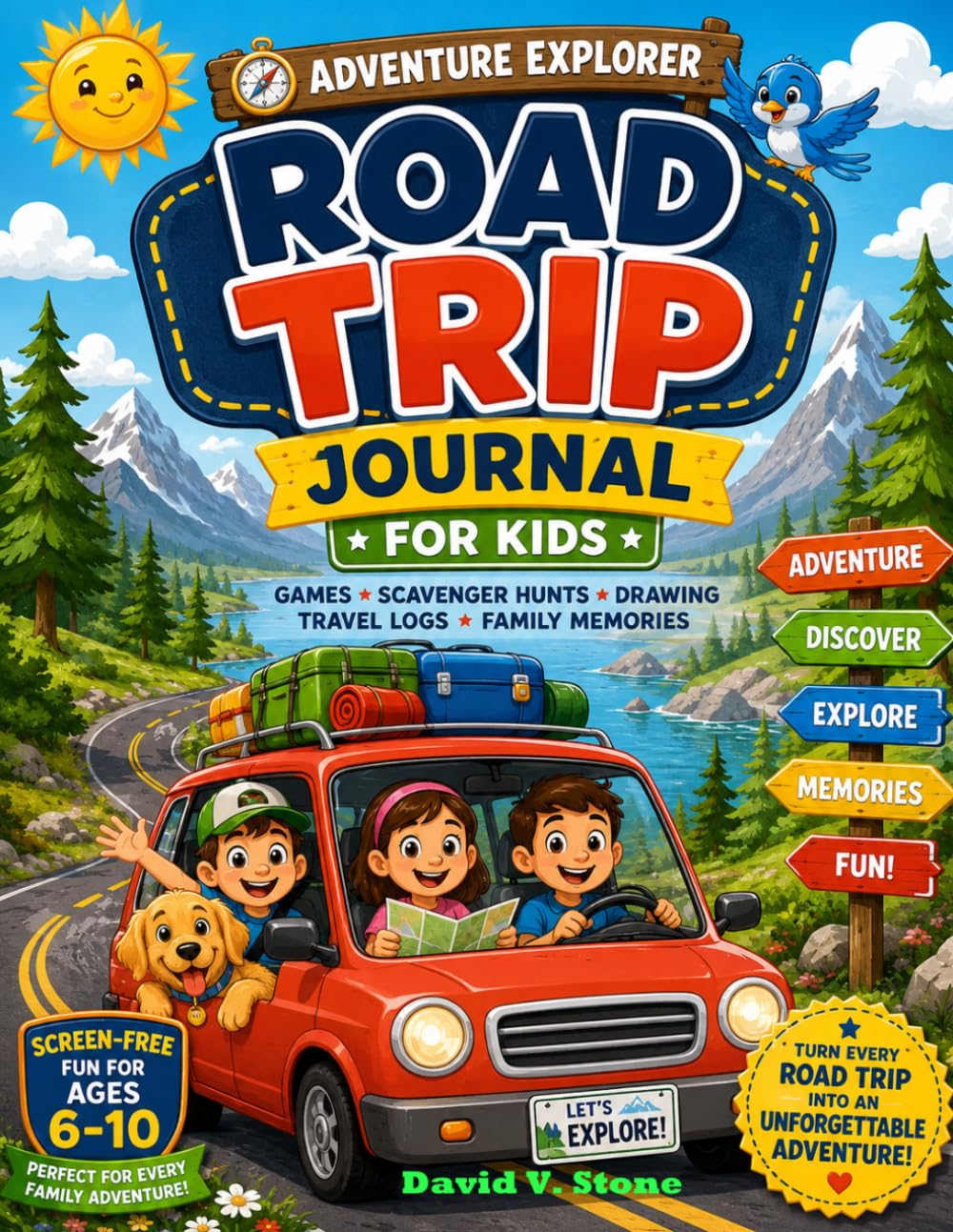 Road Trip Journal for Kids: Games, Scavenger Hunts, Drawing, Travel Logs & Family Memories