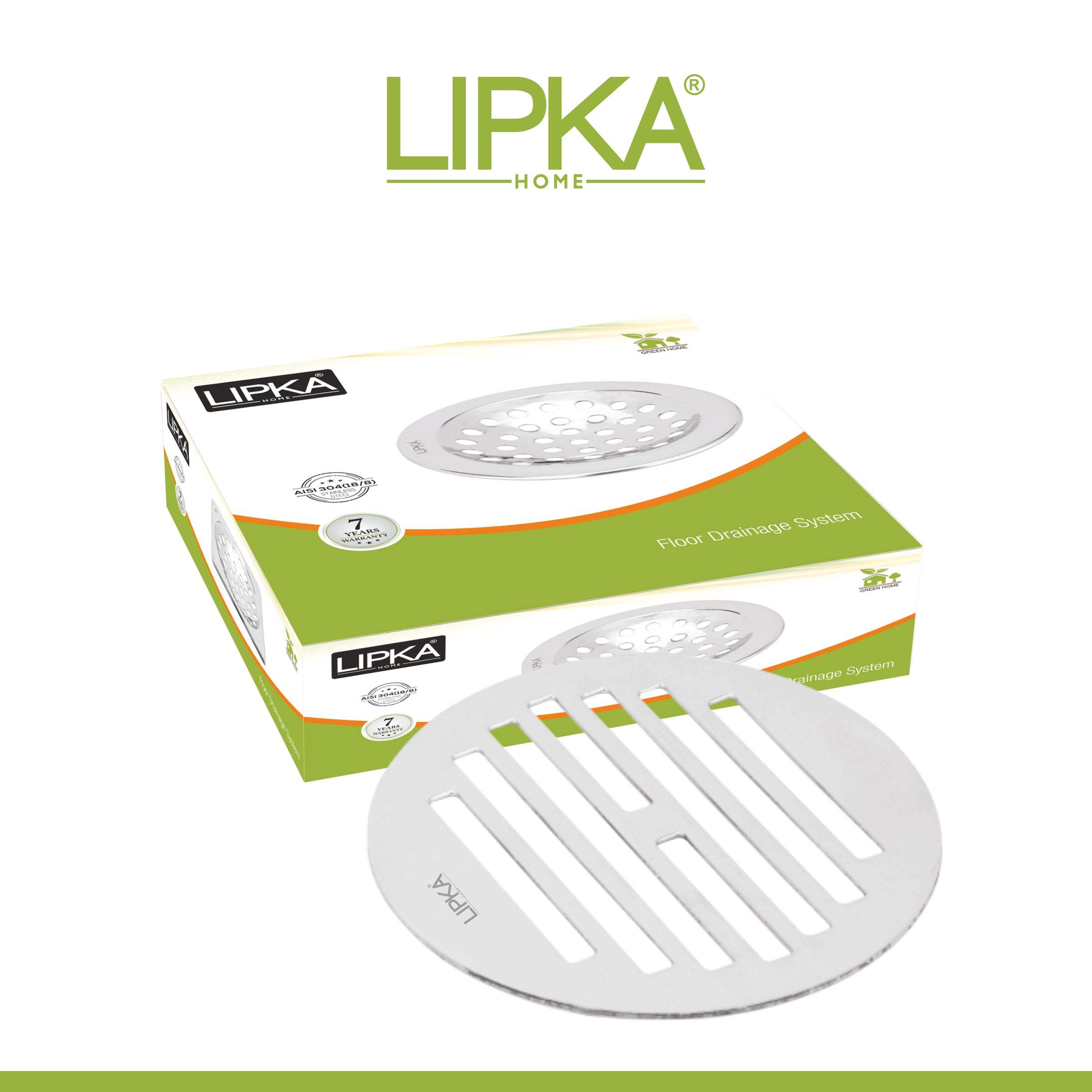 LIPKA Pack of 4 Golden Classic Jali Round Floor Drain|Premium Stainless Steel|3 Inches| 2
