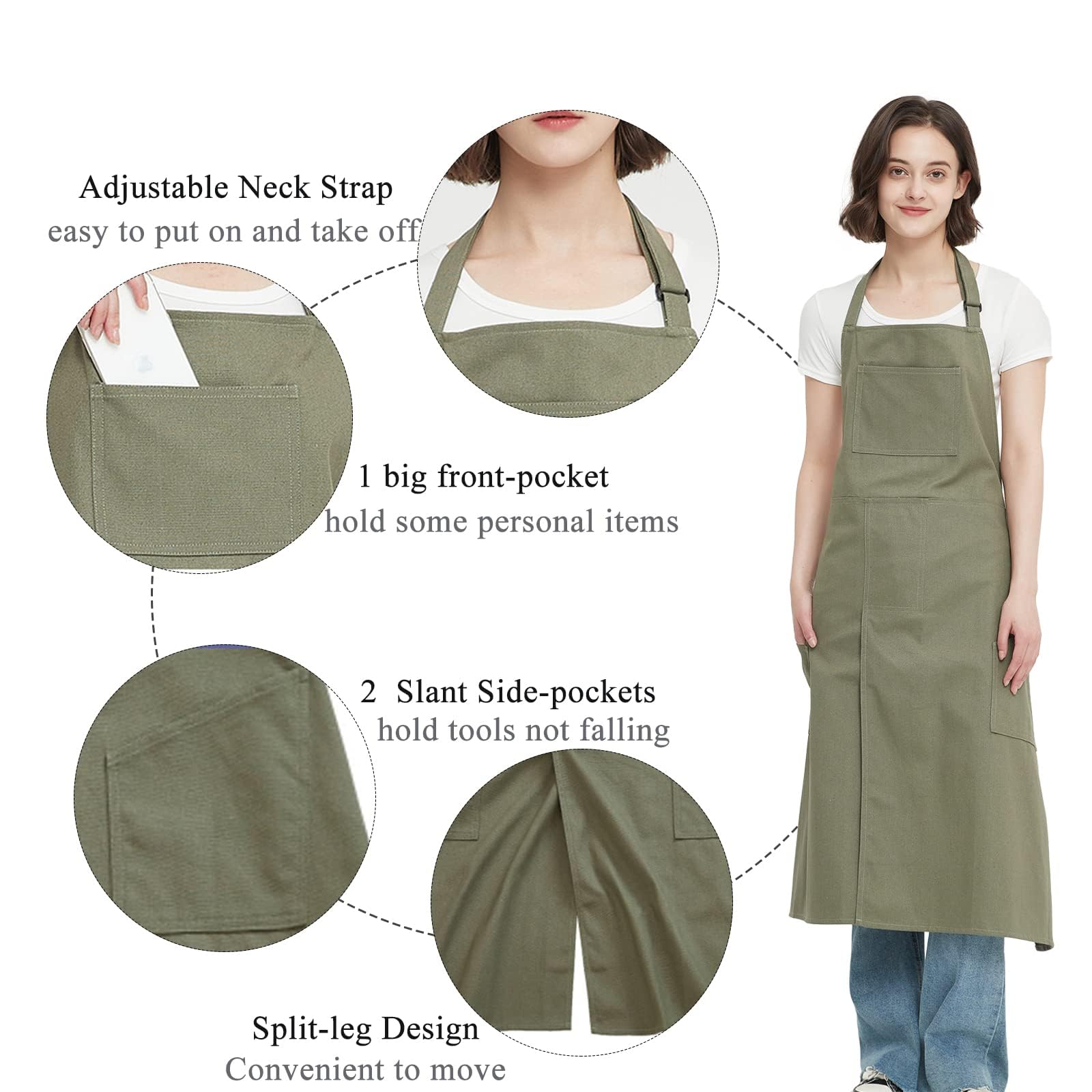 Unisex Pottery Apron Lätzchen (1er Pack)