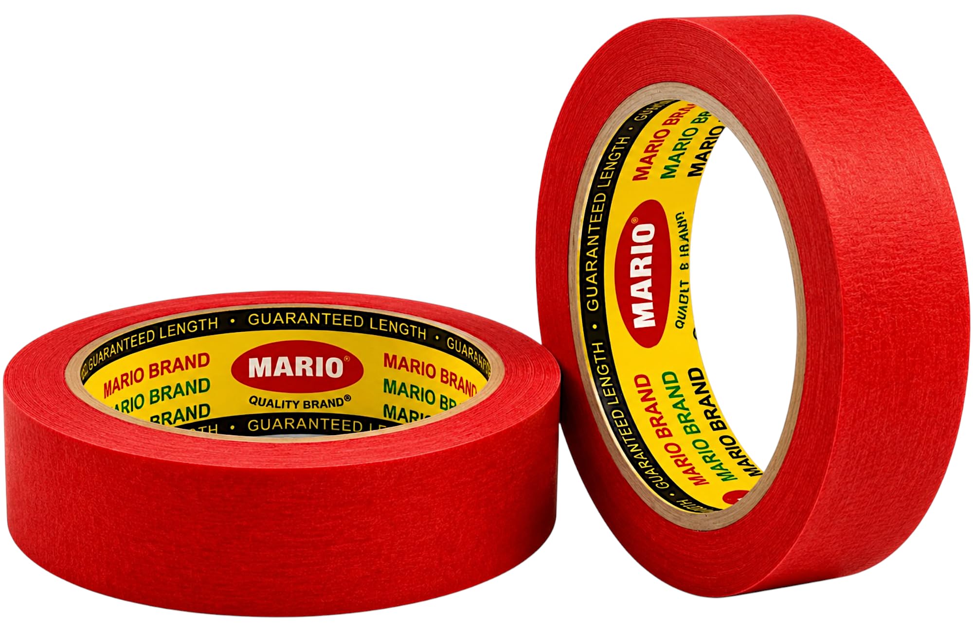 Mario Red Masking Tape – 15 Meter Length, 24mm Width – Durable Adhesive Masking Tape for Carpenter, DIY & Craft – Strong Grip, Clean Peel – Pack of 2 Rolls-image-23