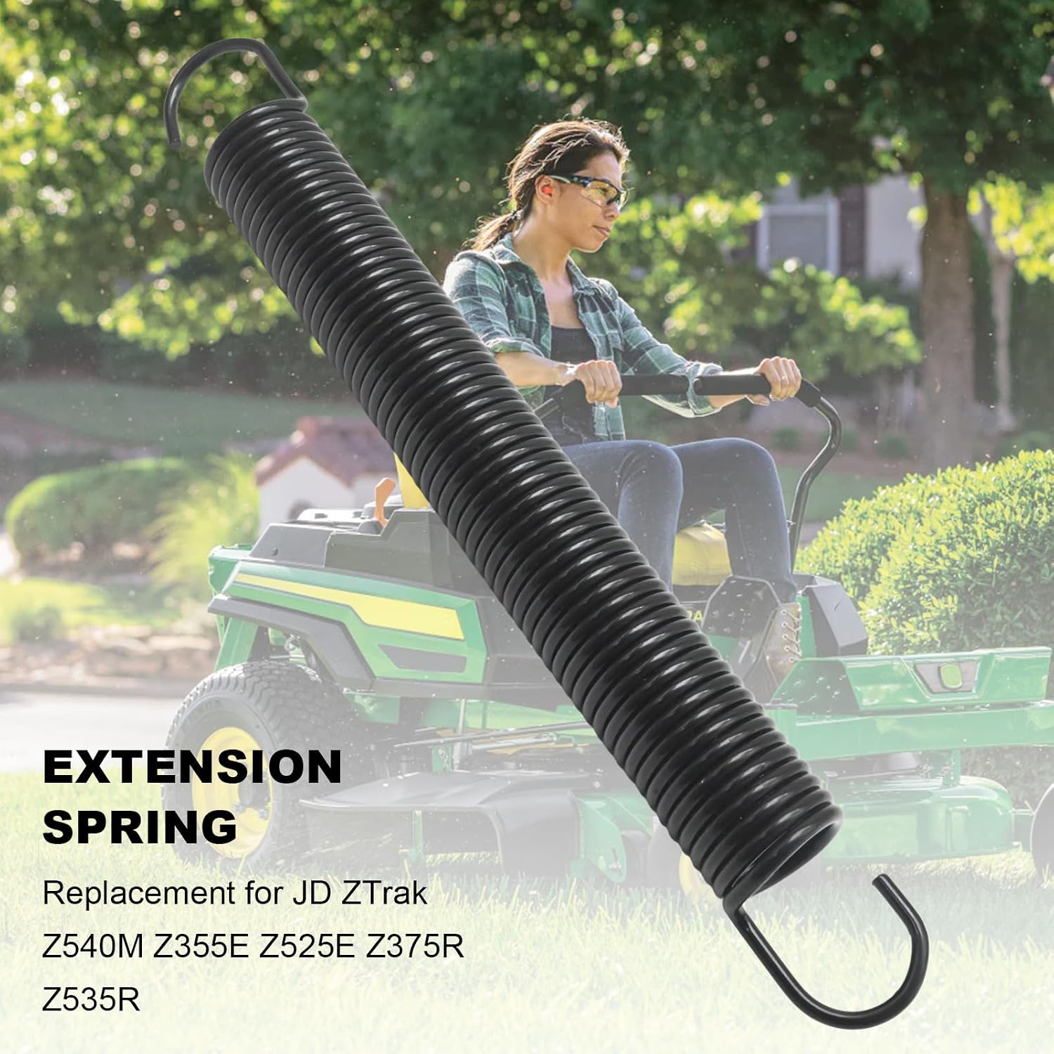 GX25959 Extension Spring, Deck Drive Belt Tightener Spring, Replacement for JD ZTrak Z540M Z355E Z525E Z375R Z535R