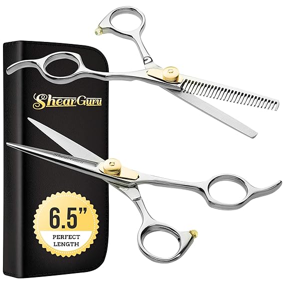 ShearGuru Professional Barber Kit/Salon Haircut Scissors