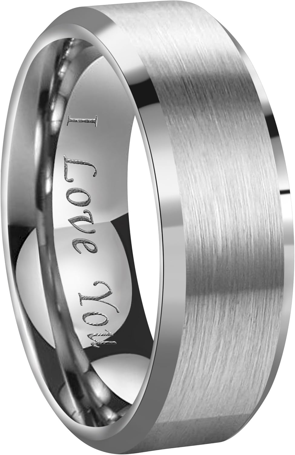 6mm 8mm 10mm Black Tungsten Wedding Band Ring Men Women Matte Finish Beveled Edges Comfort Fit Size 5 To 17