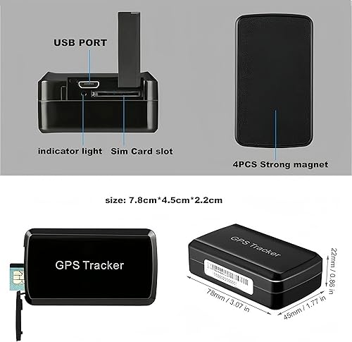Miniatura 3 de Rastreador GPS 4G para vehículos, monitor de ubicación en tiempo real, alertas antirrobomanipulación, tiempo de espera prolongado, soporte