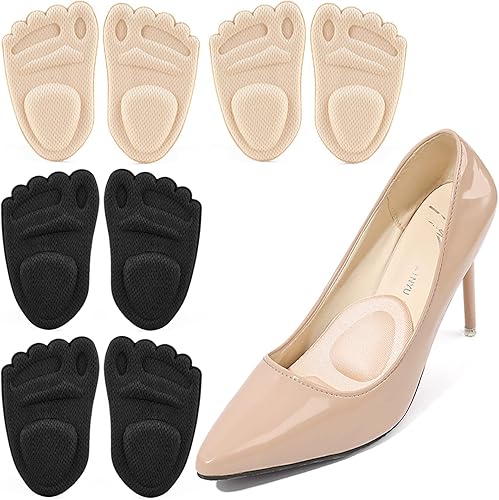 Almohadillas metatarsianas para mujer, plantillas de zapatos de tacón alto para el antepié, almohadillas antideslizantes gruesas, almohadillas