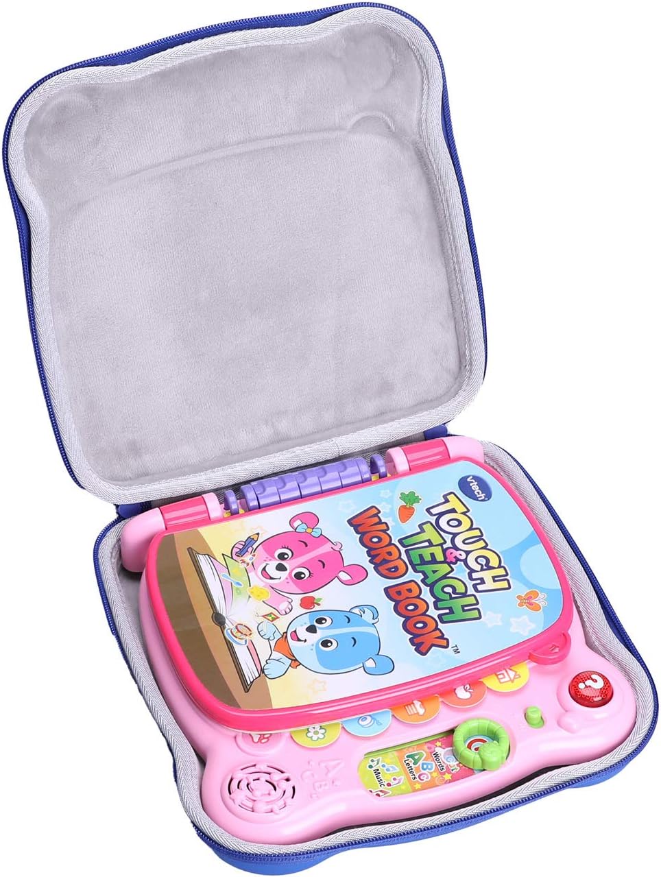 LTGEM Hard Case for VTech Touch and Teach Word Book - Travel Protective Carrying Storage Bag (Blue)