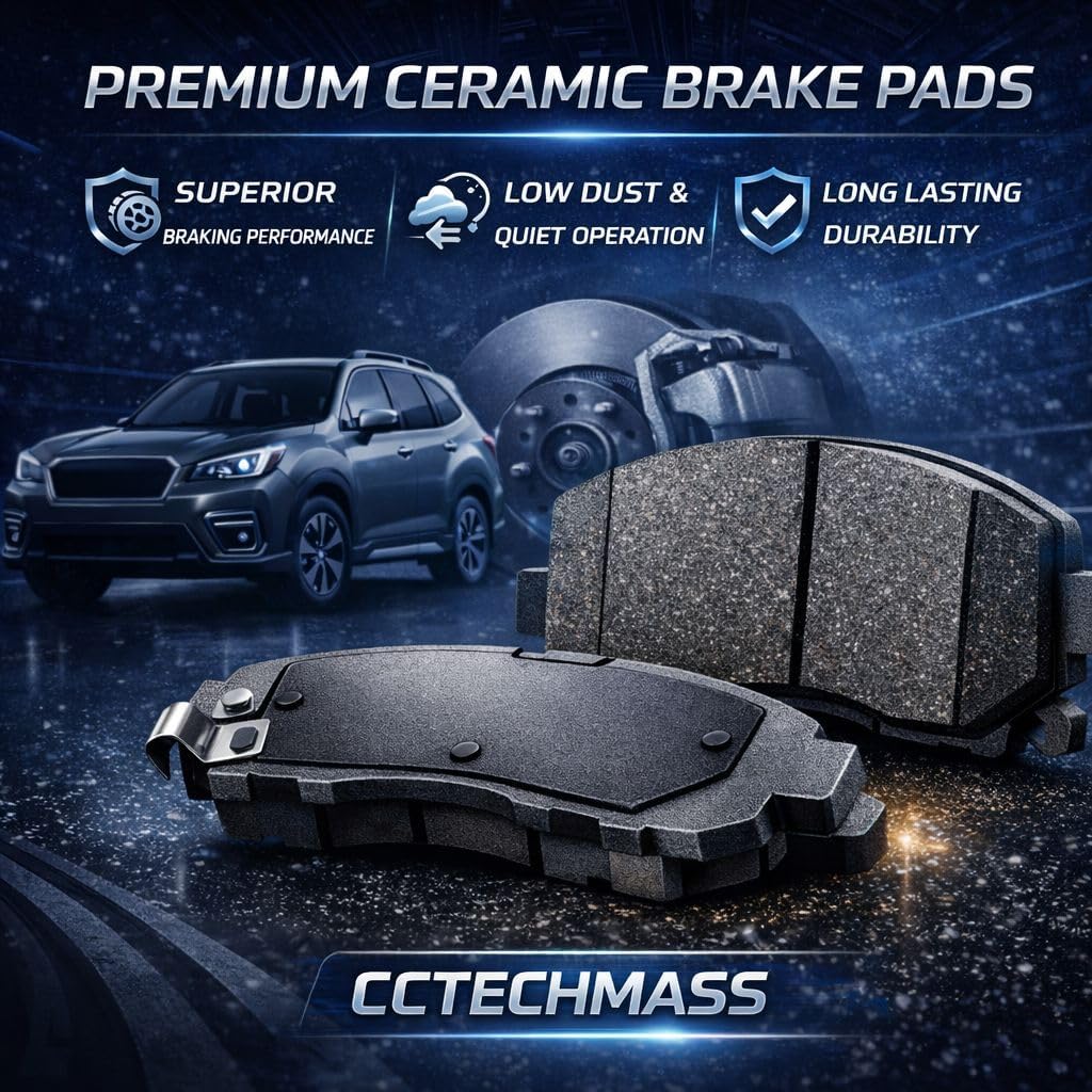 Brake Pads Set For 10-19 For Lexus GX460, 03-09 For Lexus GX470, 03-19 For Toyota For 4Runner, 07-14 For Toyota FJ For Cruiser, 01-07 For Toyota For Sequoia,Ceramic Front Rear Brake pads D976 D606