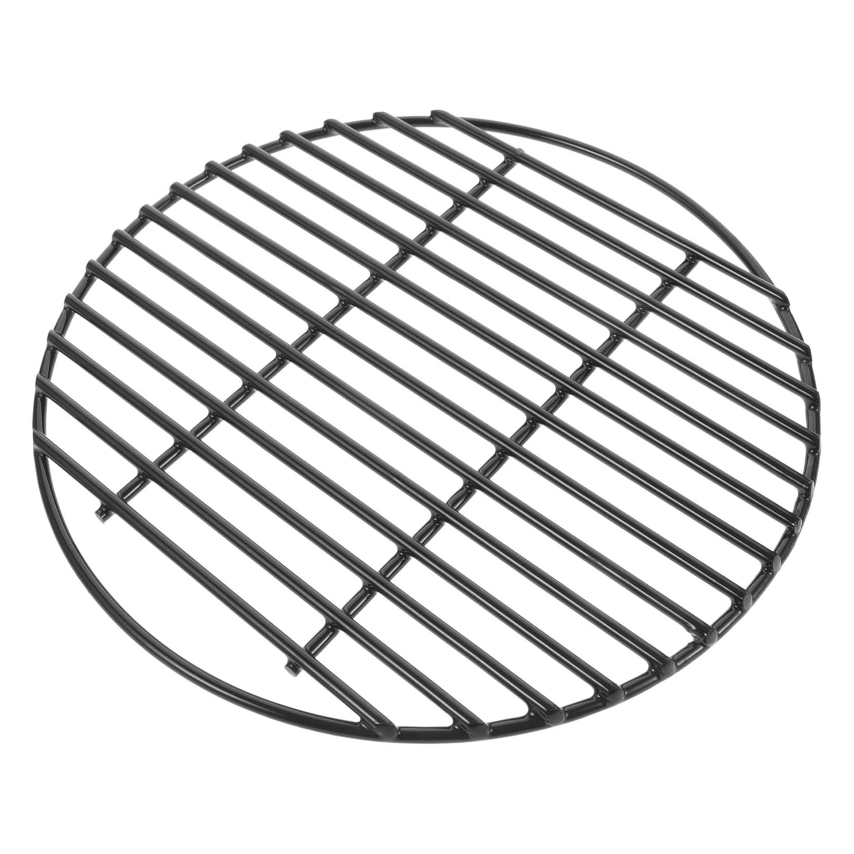 UPKOCH Runder Emaillierter Grillrost aus Metallgitter Schwarz Praktisch und Vielseitig für Gartenparty oder Picknick