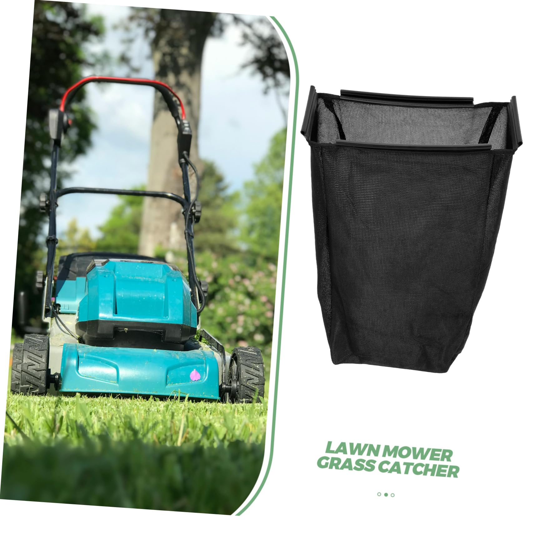 Bolsa para Cortacésped de Nailon, Tamaño Ajustable, para Jardín y Patio, Compatible Tractor, Recogida de Hojas y Hierba | Repuesto para Tractor Cortacésped, Uso en Jardín y Patio, Diseño Duradero