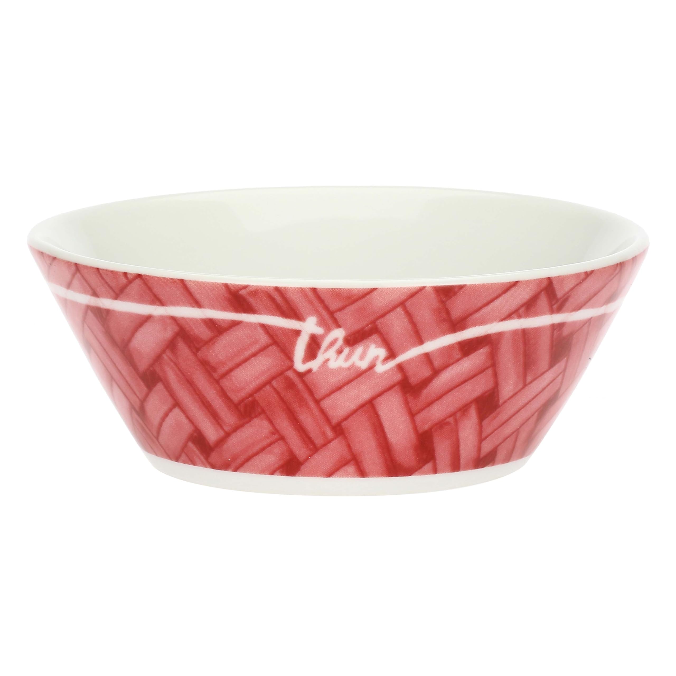 THUN, Set Piatto con Ciotole Aperitivo in Porcellana, Linea AbbracciAMI, Set Piatti da Collezione, Idea Regalo per Natale, Piatto Ø 31.5 cm, Ciotoline Ø 13.2 cm, 5 cm h