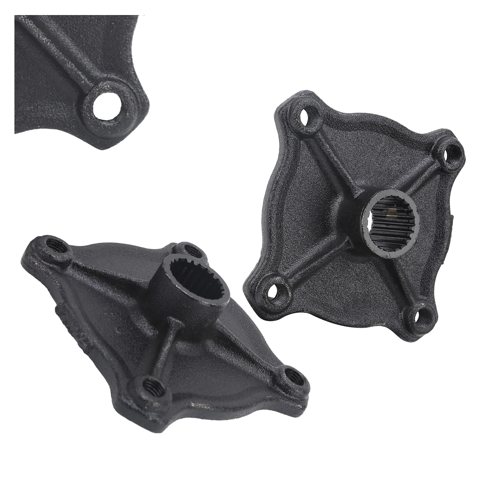 Moyeu D'essieu Arrière de Roue, 2 Pcs 103 X 103 Mm en Alliage D'acier 23 Dents Spline 4 Moyeux D'essieu Arrière de Roue pour 110 150 Quad Bike ATV Dunes Go Kart