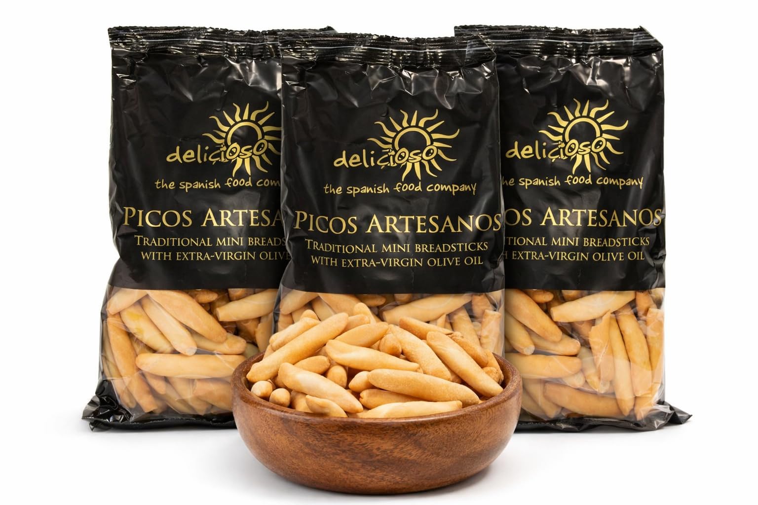 3 x 200g Picos Artesanos mini breadsticks bag