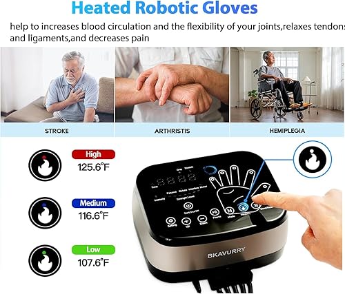 Miniatura 2 de Guante robot calentado para rehabilitación de accidentes cerebrovasculares, función de memoria, robótica, recuperación de accidentes
