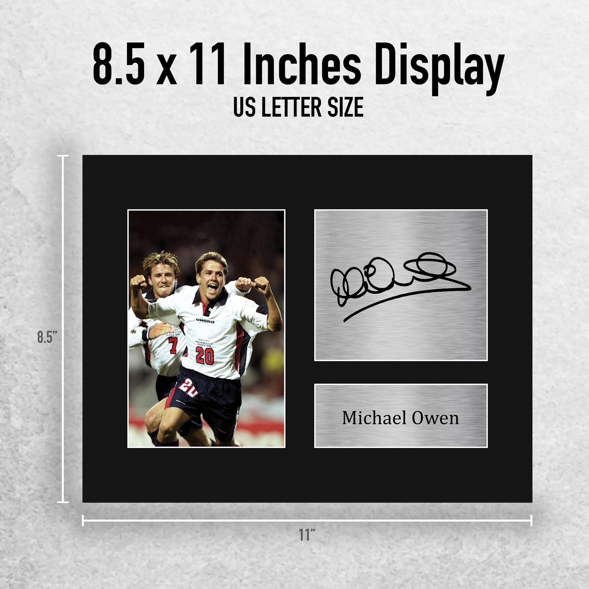 HWC Trading Michael Owen England Gifts Printed Signed Autograph