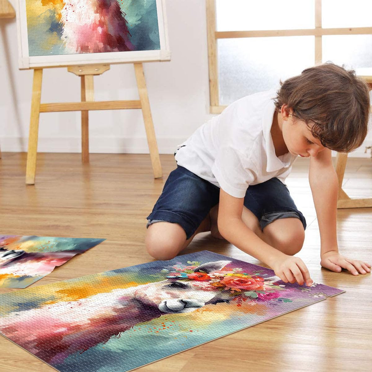 Puzzles pour Adultes de 2000 pièces. Les Jeux éducatifs pour bébés alpagas sont idéaux comme Cadeau pour Toute la Famille. 27,56 Pouces x 39,37 Pouces