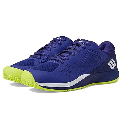 Wilson Rush Pro Ace Junior (Big Kid) Tennis Shoes Bluing/Blue Print/Safety Yellow