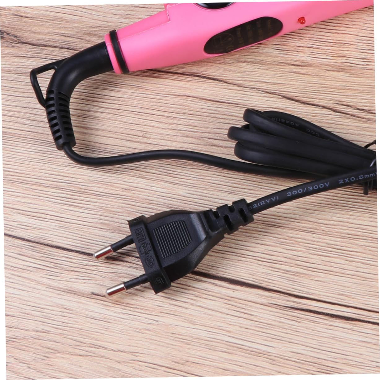 Connecteur Capillaire Rose à Température Constante LED, Fer à Souder pour Extensions de Cheveux, Chauffage Rapide, ABS et Fer, 1 Pièce