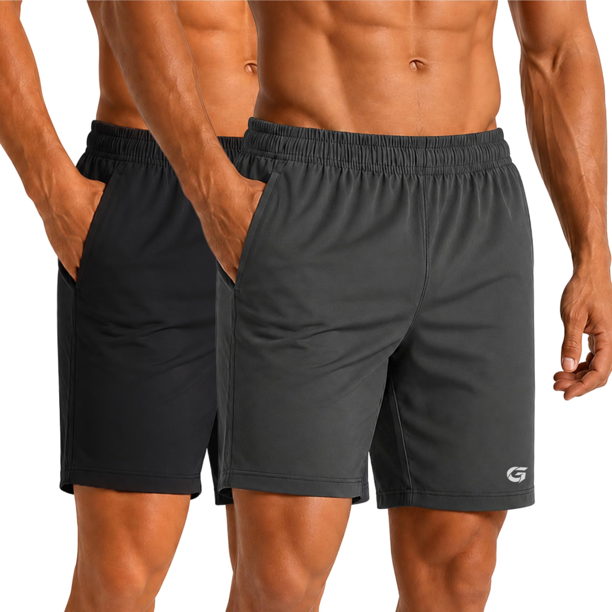 GYMIFIC All Day Shorts for Men Quick Dry Lightweight Half Pant with Concealed Zip Pocket & Elastic Waistband | Stylish Sports Shorts Pant for Men Gym Wear-picture-21