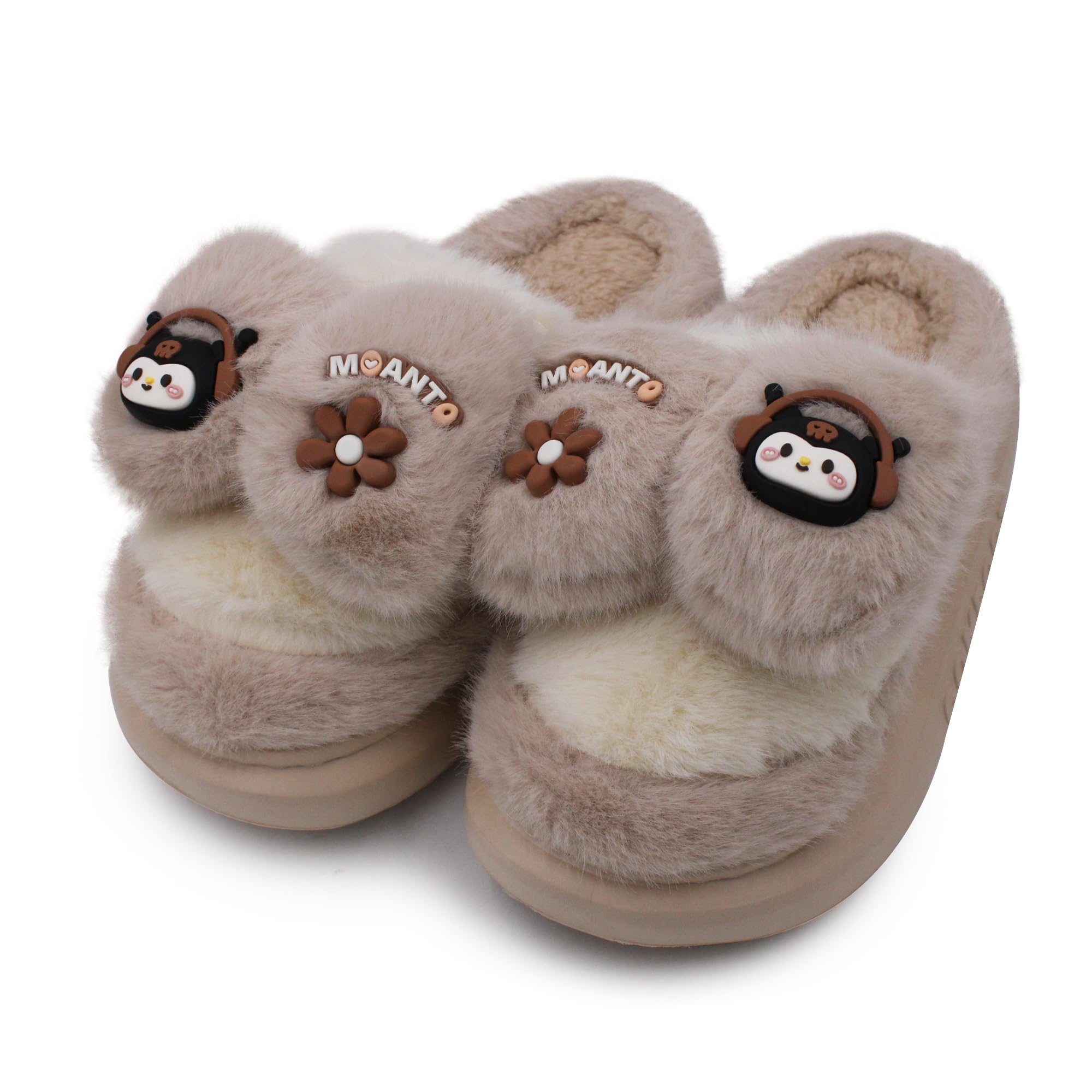 Women's Comfort Slip On Closed Toe Warm Winter House Clog Indoor Slipper with Cute Print and Degins-image-45