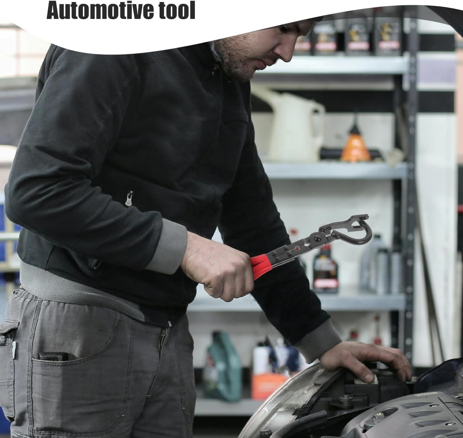 Mobestech Exhaust Hanger Removal Tool Heavy Duty Pliers for Stiff Exhaust Hangers