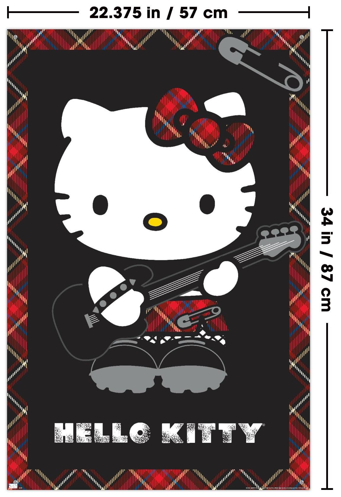Amazon.com: Trends International Hello Kitty - Punk Wall Poster