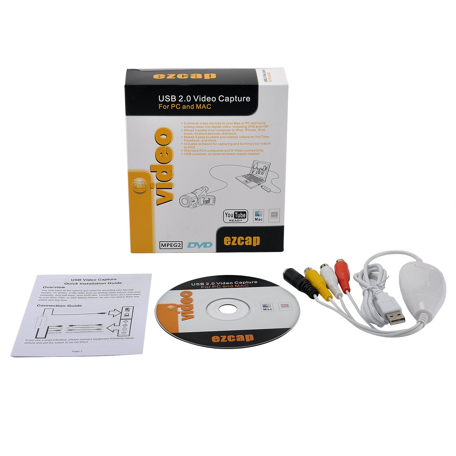 Vcr Ezcap Video Capture Mac Ezcap Usb Video Audio Capture Recorder