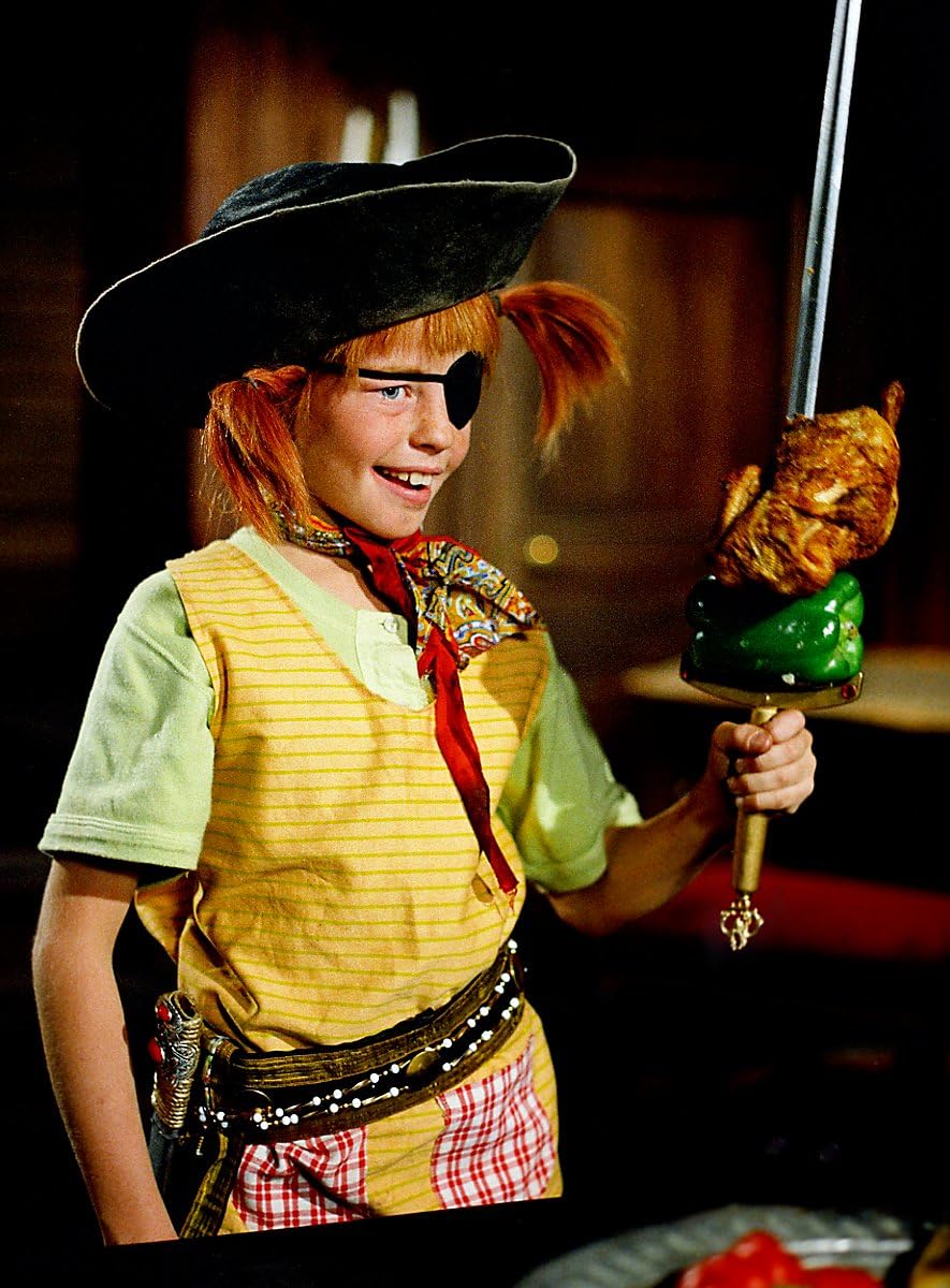 Maskworld Pippi długie pończochy – oryginalny kostium filmowy i/lub peruka dla dzieci i młodzieży