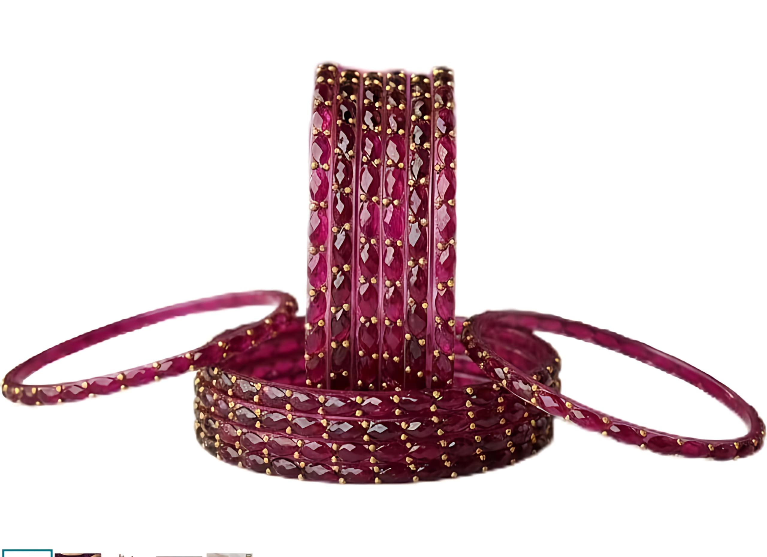 KAYASHA Women's Plain & Glossy Finished Raindrop Glass Bangles Set for Women|Traditional Ethnic Chudi for Wedding, Party & Regular- Set of 12 Pcs of One Color