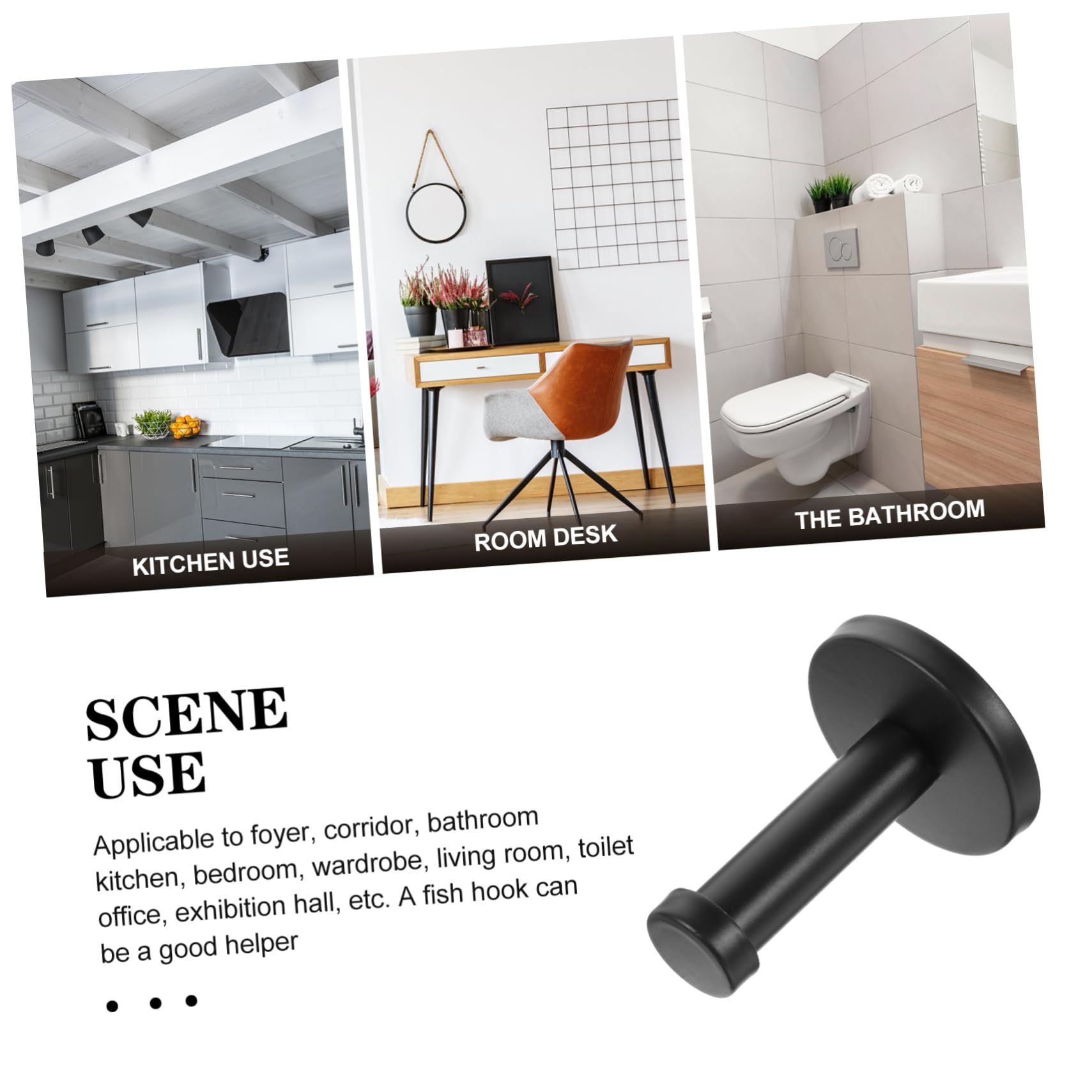 PRETYZOOM 18 Piezas Gancho De Pared Gancho De Acero Inoxidable Ganchos Para Llaves Para Ganchos De Almacenamiento De Pared Ganchos Para Sombreros Montados En La Pared Ganchos Para Abrigos