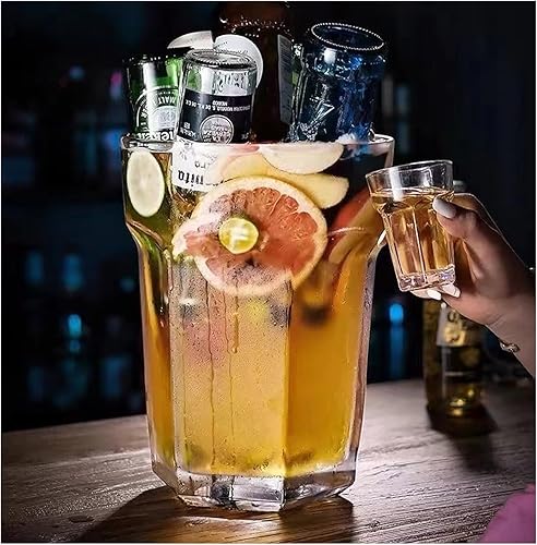 SGHE Vaso de cerveza de gran tamaño, vaso de cerveza Hoegaarden enorme, copa de vino grande extra de 138.6fl oz de gran capacidad, vaso de cerveza