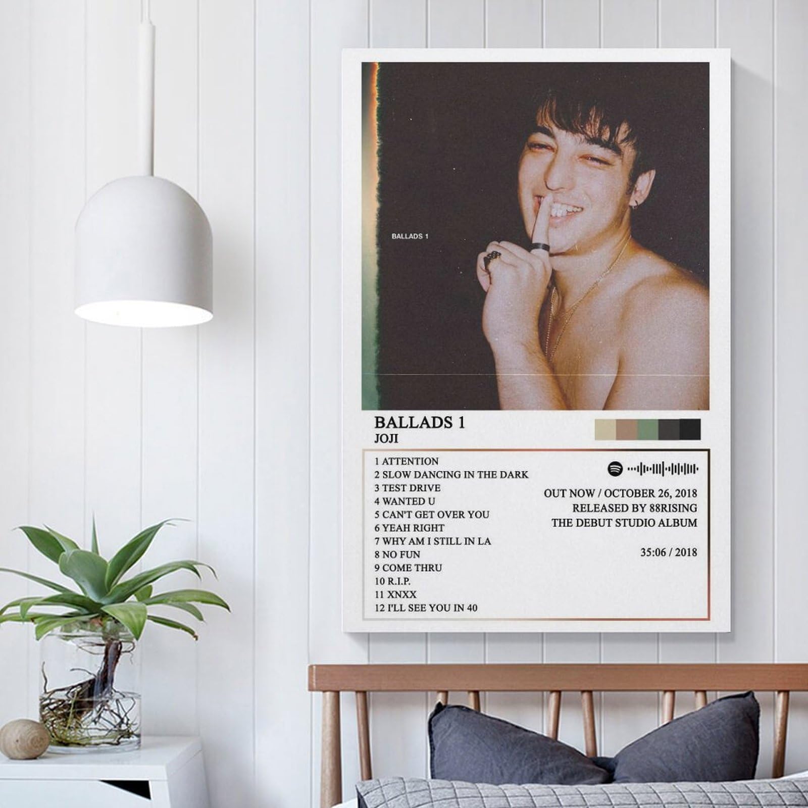 Amazon.com: ZANLIART Joji Ballads 1 Album Cover Canvas Print Music