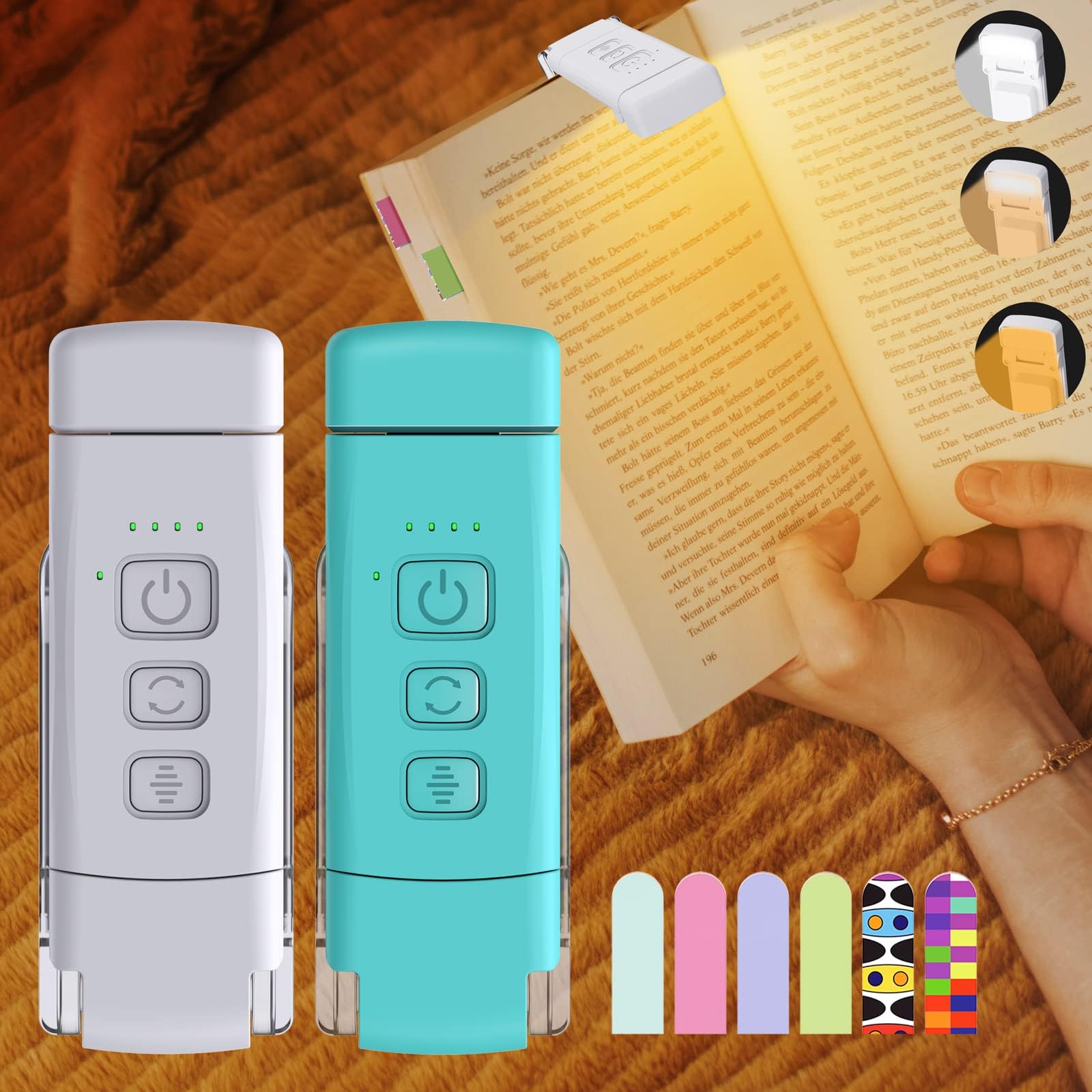 MarkMyTime Digital Bookmark and LED Book Light Timer and Book Mark