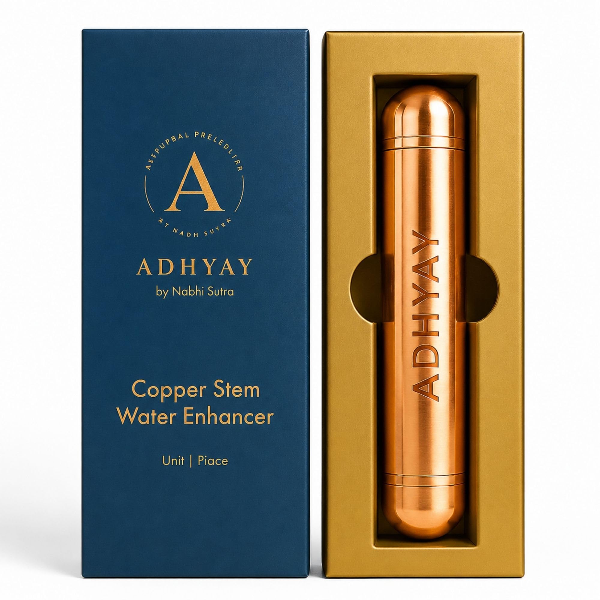 ADHYAY Copper Stem Water Enhancer, 1 Piece, Brown 1 Pieces - Image 1