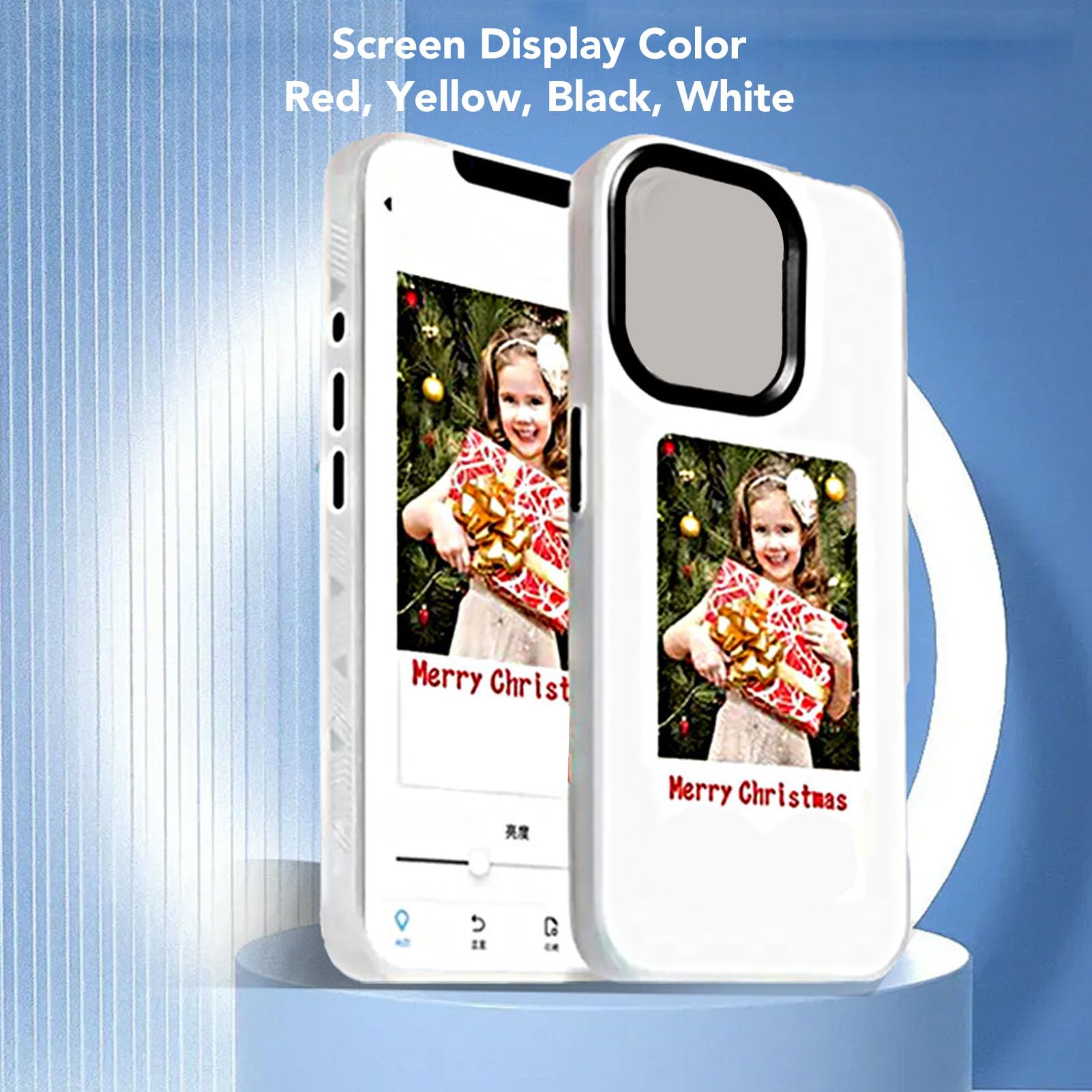 Amazon.co.jp: DIY E Ink 電話ケース IOS 15 用、アプリ操作 スマート  