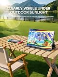 UPERFECT Monitor Portátil 4K 16", 1200 Nits Monitor Exterior 145% sRGB HDR 1000 Contraste 2000:1, Legible al Sol, Compatible VESA, Pantalla Exterior para Laptop, Mini PC, Consolas de Videojuego — imagem 5