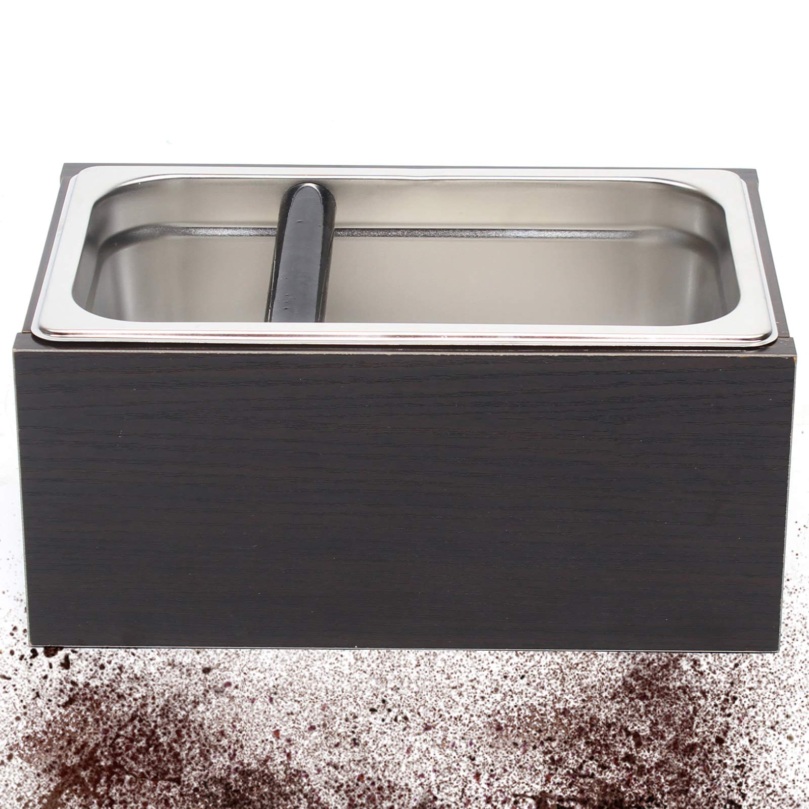 Contenitore per colino da 700 ml, in acciaio inox, con asta in silicone