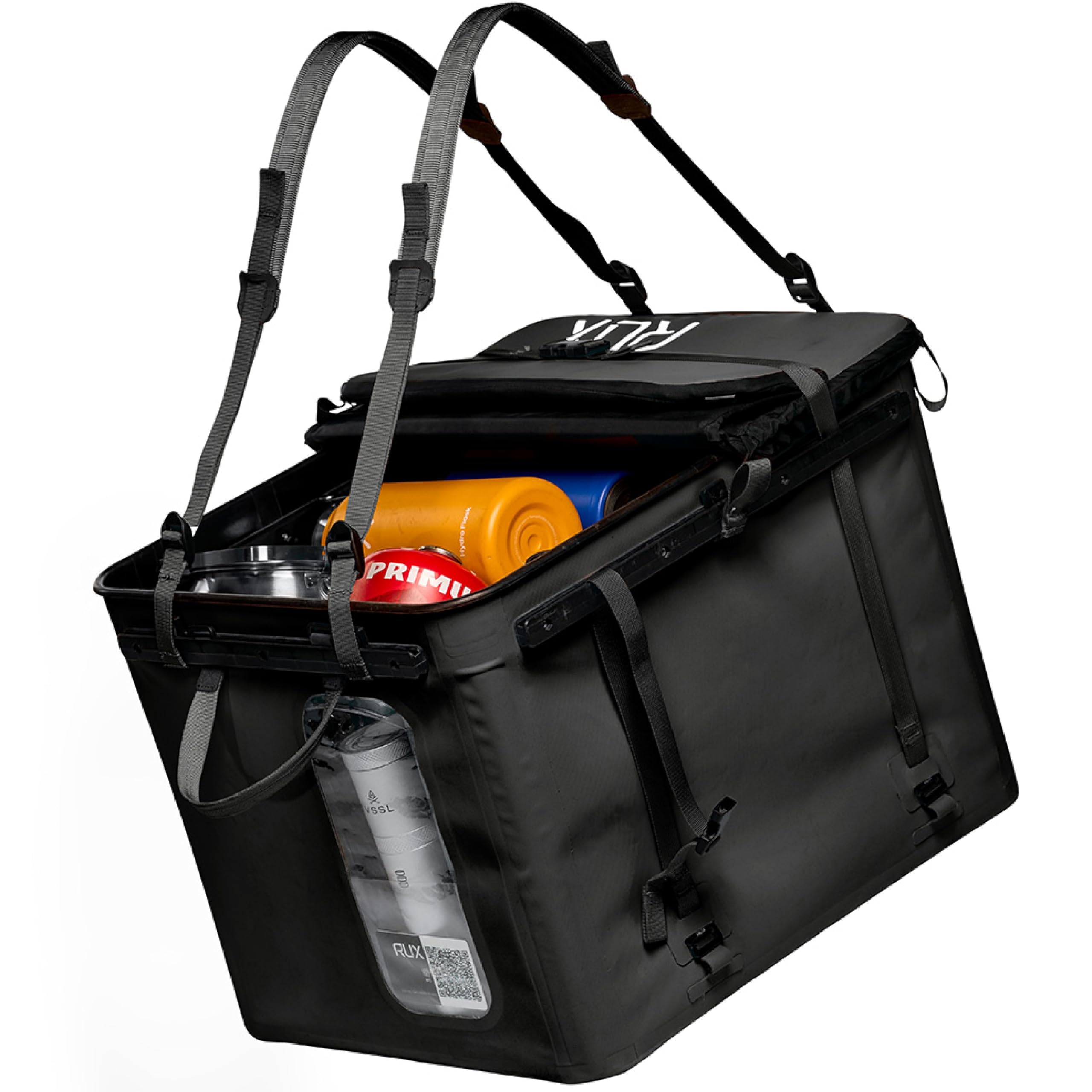 RUX 70L Collapsible Gear Box Black - Modular Adventure Storage Solution For Camping Storage Overlanding Off-road And Van