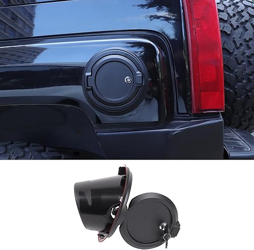 Miniatura 2 de Tapa de tanque de gasolina con bloqueo de puerta para Hummer H3 2005-2009, tapa de gas para puerta de llenado de combustible, cubierta de tanque de