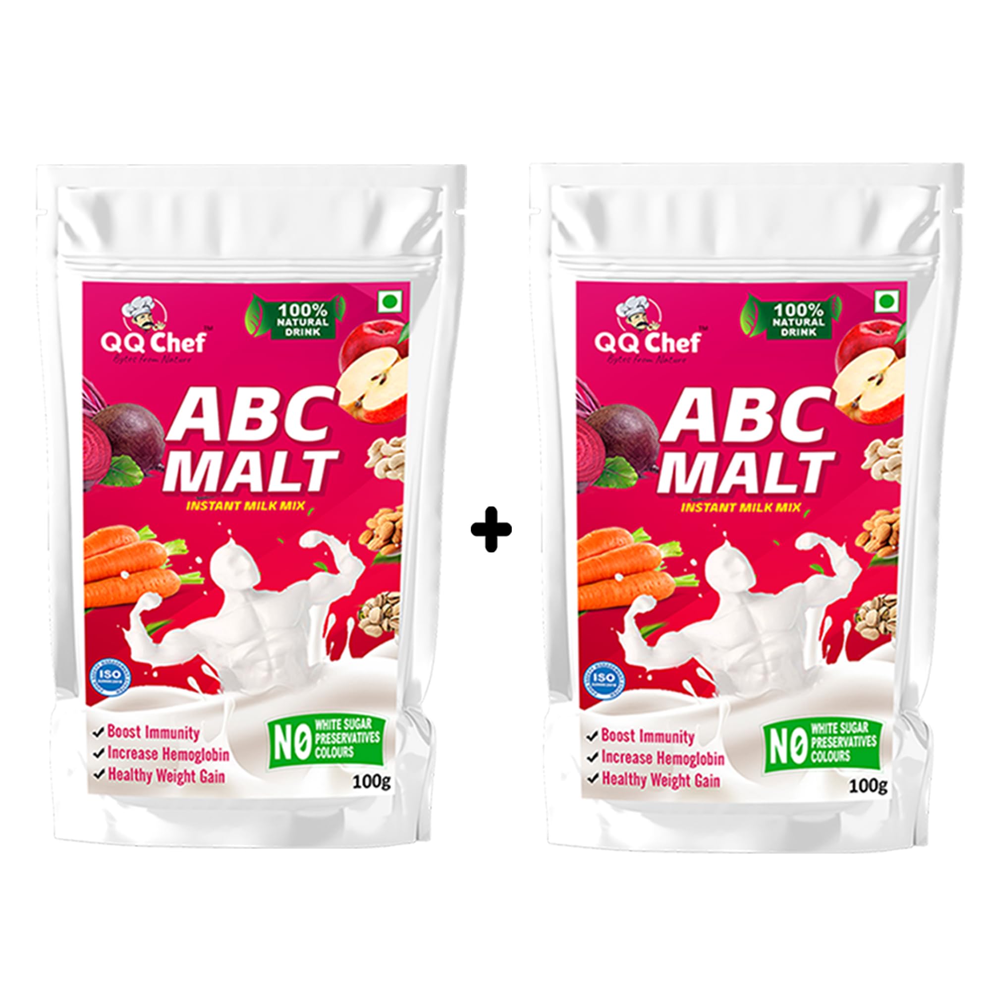 QQChef ABC Malt Mix, Natural Drink combo for Kids, Adults, Elders, Homemade & No Preservatives(100gm x 2 Pcs) (B0D9Y448JM) Amazon Price History, Amazon Price Tracker