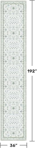 Miniatura 552 de Alfombra Boho Negra para Sala de Estar - Alfombra de Área Lavable de 10x14 Pies, Alfombras de Comedor para Debajo de la Mesa, Alfombra Suave de Pelo